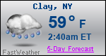 Weather Forecast for Clay, NY