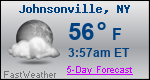 Weather Forecast for Johnsonville, NY