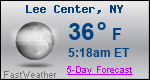 Weather Forecast for Lee Center, NY