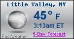Weather Forecast for Little Valley, NY