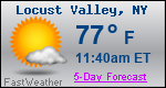 Weather Forecast for Locust Valley, NY