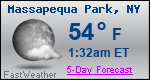 Weather Forecast for Massapequa Park, NY
