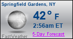 Weather Forecast for Springfield Gardens, NY