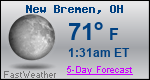 Weather Forecast for New Bremen, OH