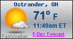 Weather Forecast for Ostrander, OH
