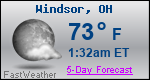 Weather Forecast for Windsor, OH