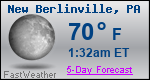 Weather Forecast for New Berlinville, PA