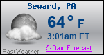 Weather Forecast for Seward, PA