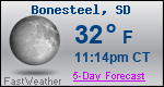Weather Forecast for Bonesteel, SD