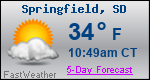 Weather Forecast for Springfield, SD