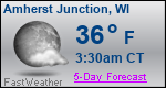 Weather Forecast for Amherst Junction, WI