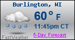 Weather Forecast for Burlington, WI
