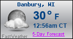 Weather Forecast for Danbury, WI