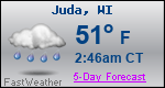 Weather Forecast for Juda, WI