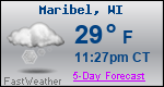 Weather Forecast for Maribel, WI