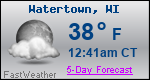 Weather Forecast for Watertown, WI