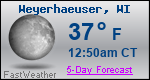Weather Forecast for Weyerhaeuser, WI