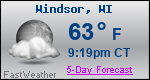 Weather Forecast for Windsor, WI