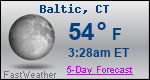 Weather Forecast for Baltic, CT