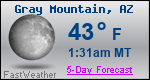 Weather Forecast for Gray Mountain, AZ