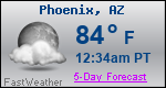 Weather Forecast for Phoenix, AZ