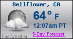 Weather Forecast for Bellflower, CA
