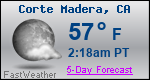 Weather Forecast for Corte Madera, CA