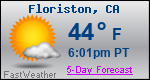 Weather Forecast for Floriston, CA