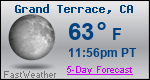 Weather Forecast for Grand Terrace, CA