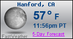 Weather Forecast for Hanford, CA