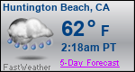 Weather Forecast for Huntington Beach, CA