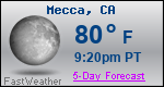 Weather Forecast for Mecca, CA