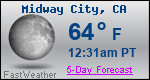 Weather Forecast for Midway City, CA