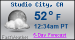 Weather Forecast for Studio City, CA