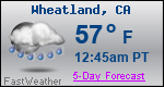 Weather Forecast for Wheatland, CA