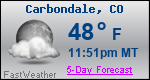 Weather Forecast for Carbondale, CO