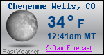 Weather Forecast for Cheyenne Wells, CO