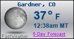 Weather Forecast for Gardner, CO