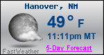 Weather Forecast for Hanover, NM