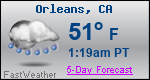 Weather Forecast for Orleans, CA