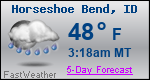 Weather Forecast for Horseshoe Bend, ID