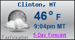 Weather Forecast for Clinton, MT
