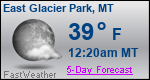 Weather Forecast for East Glacier Park, MT