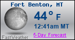 Weather Forecast for Fort Benton, MT