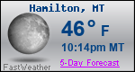 Weather Forecast for Hamilton, MT