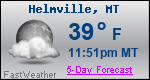 Weather Forecast for Helmville, MT