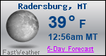 Weather Forecast for Radersburg, MT
