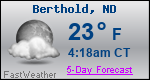 Weather Forecast for Berthold, ND