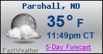 Weather Forecast for Parshall, ND