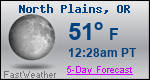 Weather Forecast for North Plains, OR